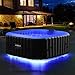 Produktbild Arebos - Whirlpool mit LED Leuchtband quadratisch| Whirlpool aufblasbar | Whirlpool Outdoor | für 4 Personen | 130 Luftdüsen | Pool aufblasbar