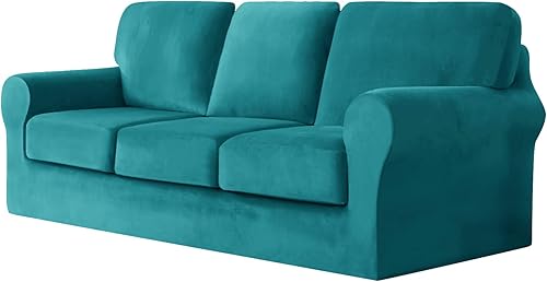 Miniatura 39 de Funda de sofá con fundas de cojín de asiento separadas y fundas de respaldo, fundas elásticas para sofá Ektorp, elegante protector de sofá de