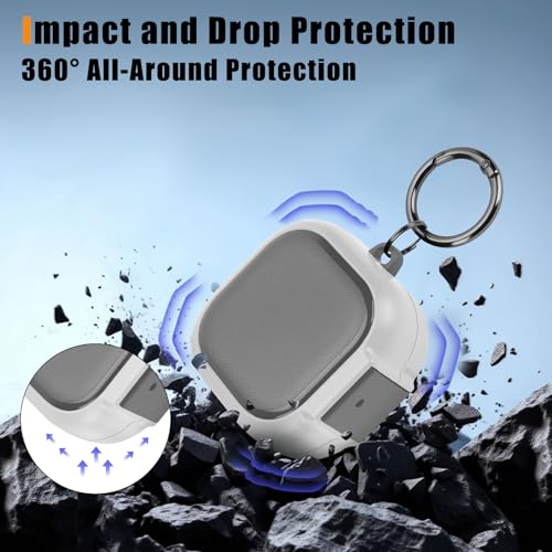 Evita pérdidas con la funda para Galaxy Buds 4 con cierre anticaídas blanco Anlinser 2