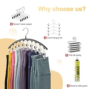 Leggingorganizerforclosetmetalyogapantshangers2packw10clipsholds20leggingsspacesavinghangingclosetorganizerwrubbercoatedclosetorganizersandstorageblack Urban Country Home Decor Legging organizer for closet metal yoga pants hangers 2 pack w10 clips holds 20 leggings space saving hanging closet organizer wrubber coated closet organizers and storage black urban country home decor