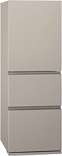 パナソニック 冷蔵庫 幅60cm 326L 右開き NR-C33ES2-C マットベージュ 3ドア 野菜室が真ん中 AIエコナビ フラットスチールドア