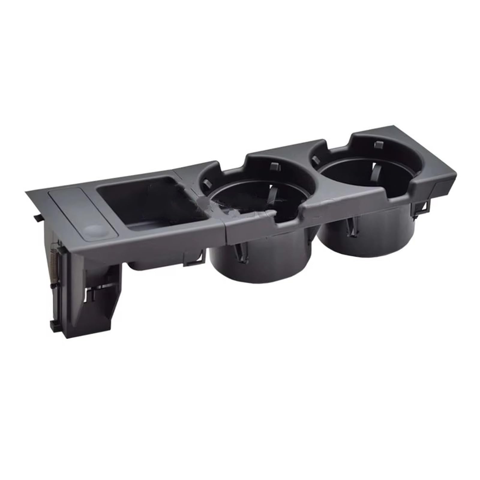 Compatible Con Para 330i 2001 2002 2003 2004 2005 2006 Consola Central Del Coche Portavasos Portabotellas Bandeja Para Monedas(Black-1 Set)