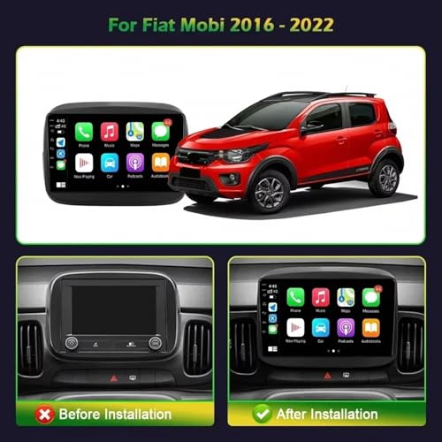 Radio coche 2 DIN para Ford Fiesta 2009-2011 con Android Auto sin cables 2