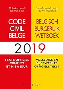Livres Couvertures de Code civil Belge 2019: Texte officiel complet et mis à jour