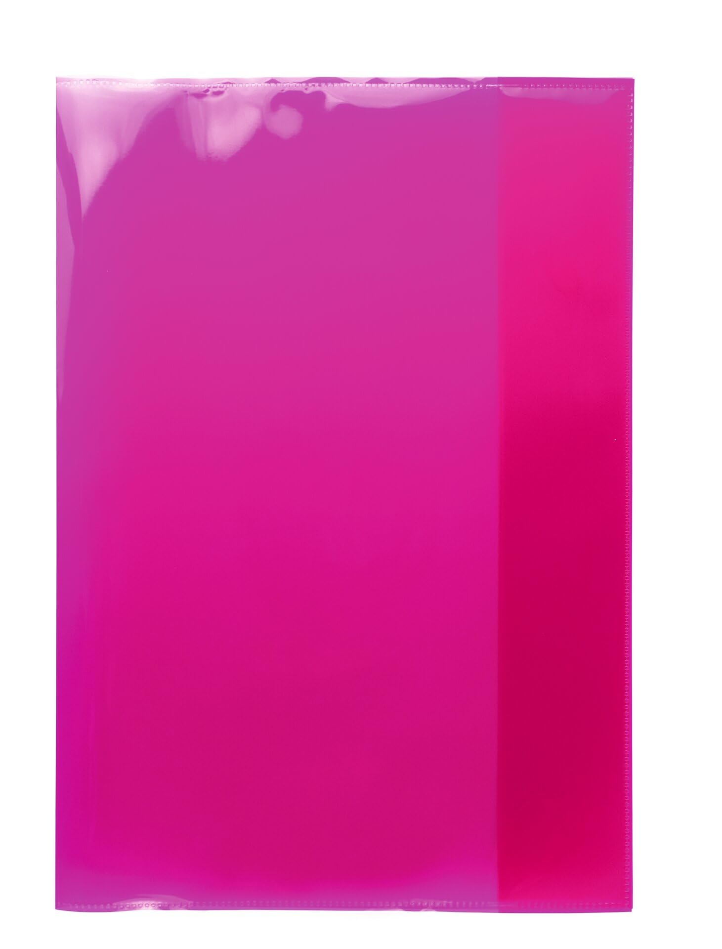 HERMA 19606 Heftumschläge A4 Transparent Pink Rosa, Hefthüllen aus strapazierfähiger, abwischbarer und extra dicker Polypropylen-Folie, durchsichtige Heftschoner Set für Schulhefte, farbig