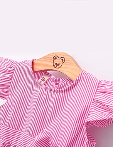 Image of Oklady Toddler Girl Clothes Ruffle Floral Embroidery Shirt and Shorts Set