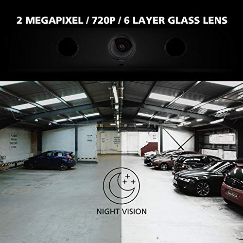 nonda ZUS Smart Backup Camera, Real Wireless Rear View Camera with 170 Degrees Wide Angle and Rechargeable Battery, IP67 Waterproof, Easy Installation with No Wiring or Drilling Needed