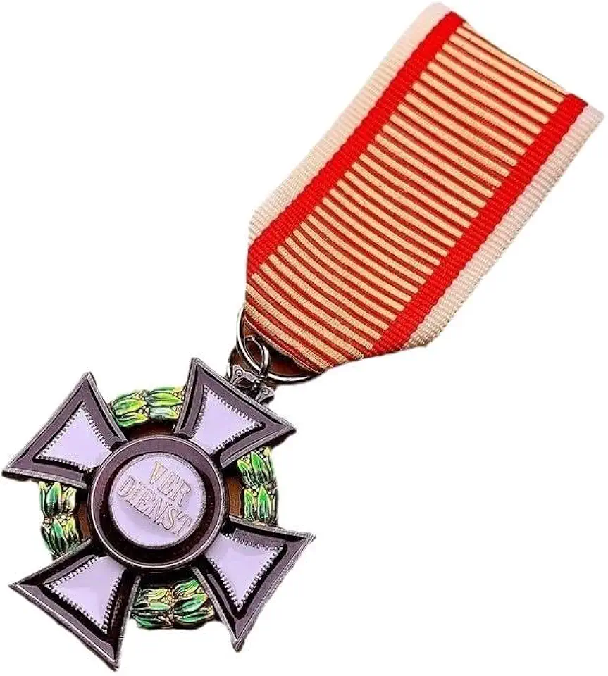 Medalha de mérito austríaca clássica réplica coleção de crachás de metal DIY decoração de roupas