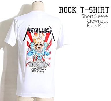 Amazon | バンドTシャツ ロックTシャツ Metallica メタリカ L