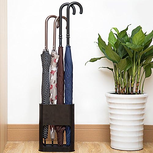 GeLive Small Umbrella Rack Stand Cane Holder with Drip Tray Space Saving Organizer Home Office Decor (Black)