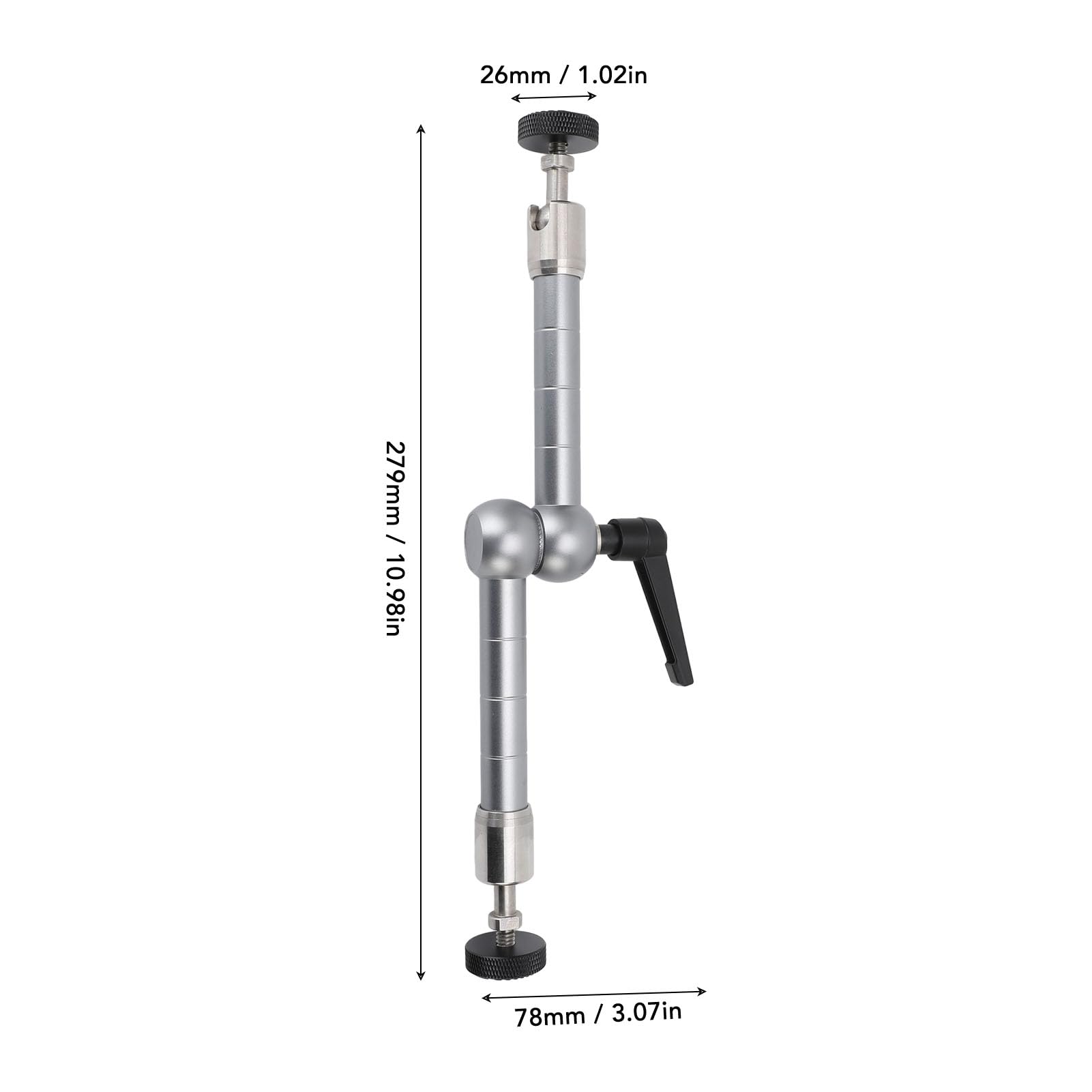 GOWENIC Supporto per Fotocamera a Frizione con Braccio 11 Pollici Testa a