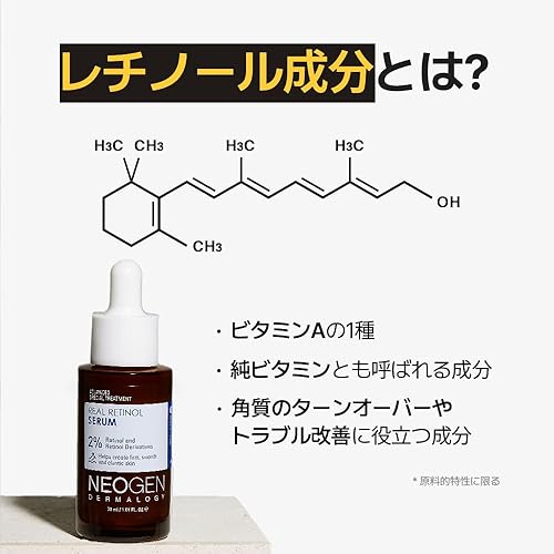 Miniatura 3 de DERMALOGY by NEOGENLAB Suero de retinol real al 2% para la cara con retinol y derivados de retinol para antienvejecimiento, reafirmante y tensante