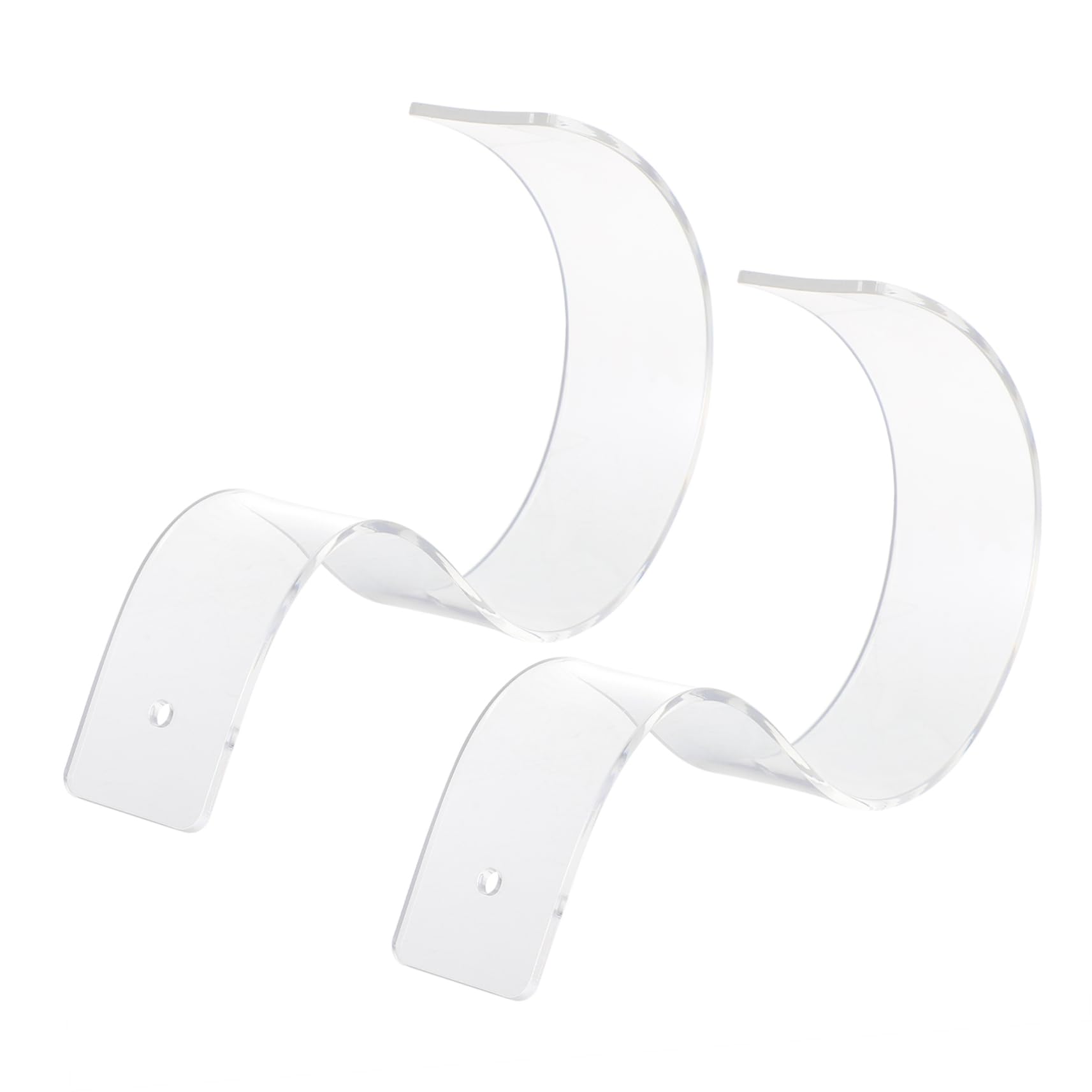CHILDWEET 1set Clear Acrylic Belt Display Stand Sturdy Belt Rack Organizer for Store and Closet Curved Design for Space Saving Premium Quality 2pcs