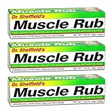 Analgesic Muscle Rub Cream Generic for Bengay Greaseless 1.25 oz. 3 PACK by Dr. Sheffield's