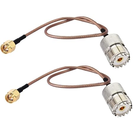 Yilanduo Adaptateur SMA Femelle à UHF Femelle Connecteur RF SO239