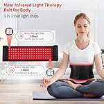 Red Light Therapy for Body, Infrared Light Therapy for Belt Shoulder Waist, Upgraded 3 in 1 LED Beads, 660nm Red Light & 850nm Near Infrared Light Therapy Belt Wrap Timer Remote Control - Image 2