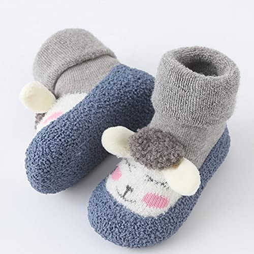 EnJoCho Boys GirlsWinter Slippers Baby Home Slippers Cute Warm House Slippers for Infant Lined Winter Indoor Shoes3