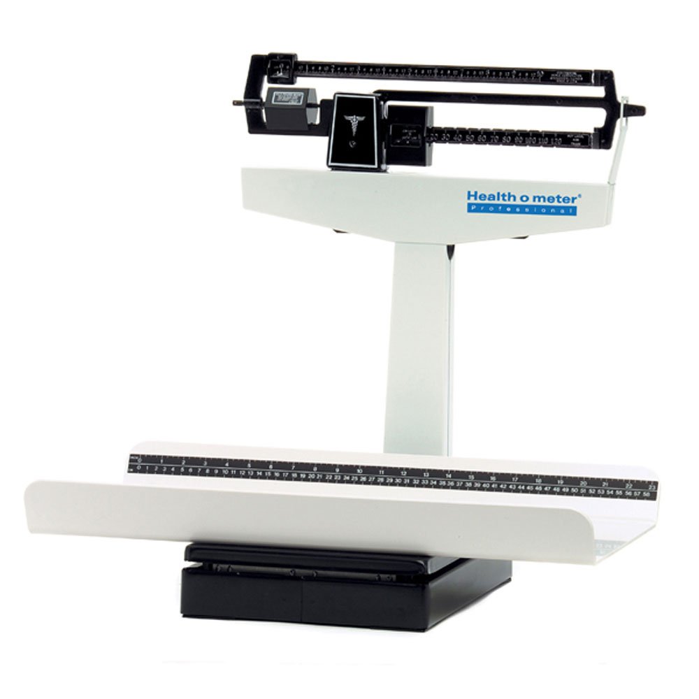 Mechanical Scale by Health o meter – 20.75"L x 24.13"W x 23.13"H, Acrylonitrile Butadiene Styrene, White, Model 1522KL