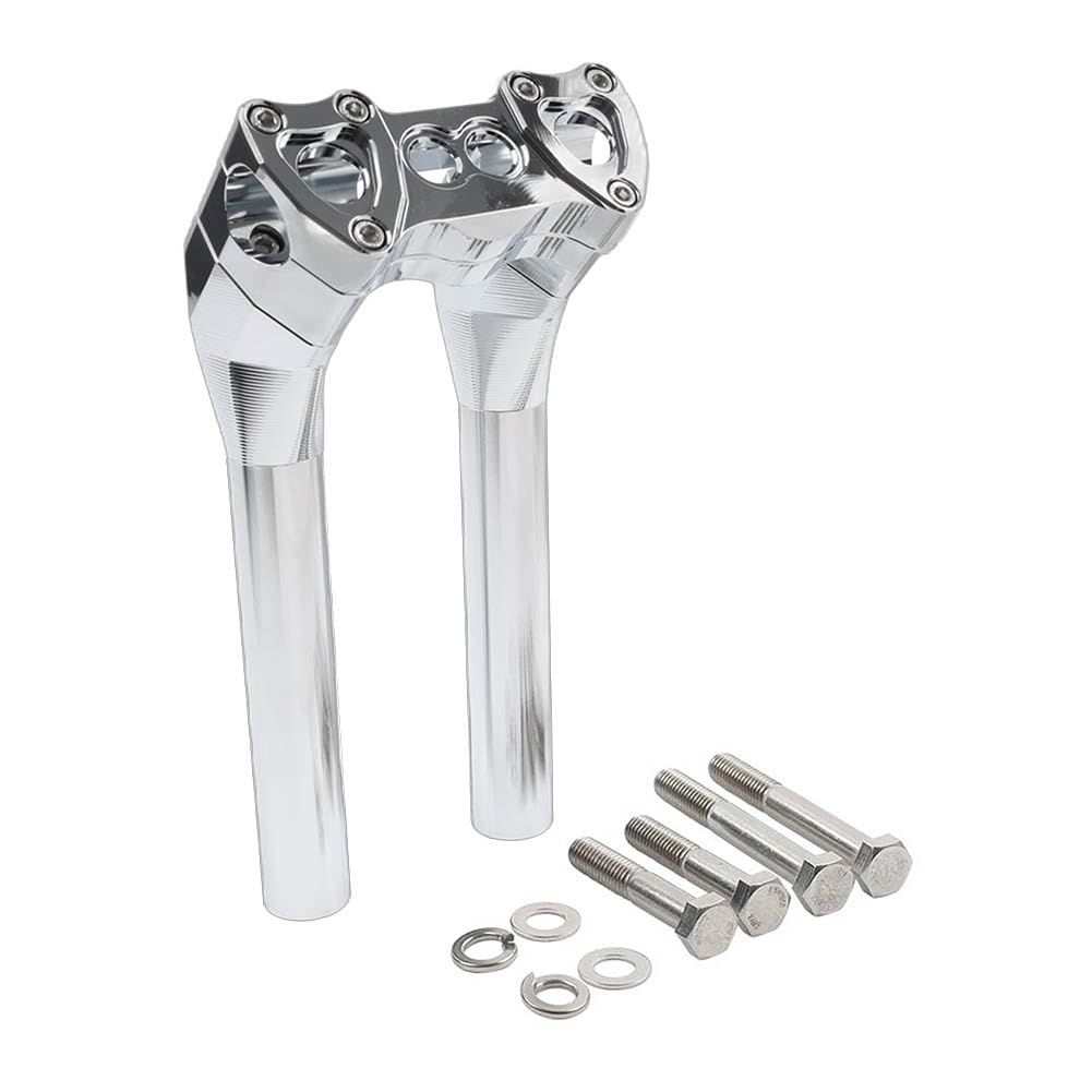 10 Inch Riser Cap 10 Inch Chrome Pullback Risers Harley Risers Blixt&Dunder