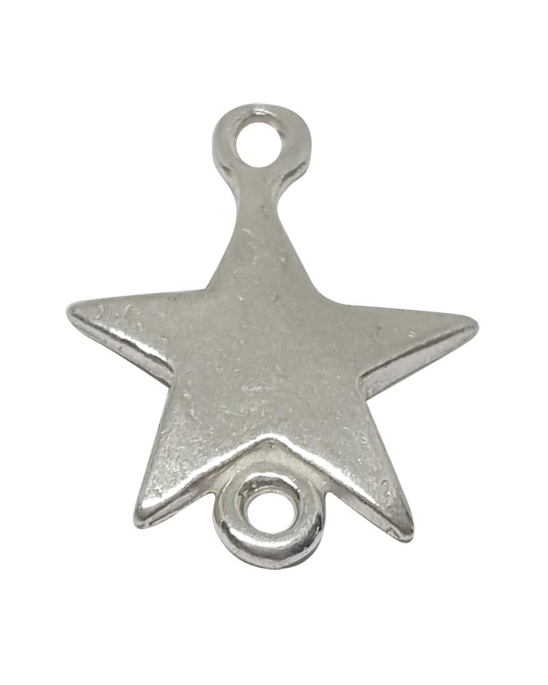 RashbelSterling Silver Star Pendant - Ideal for Unique Necklace Making - 925 Silver