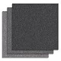 Lrlmct 20" X 20" Carpet Tiles, Carpet Squares, 24 Tiles/64.5 Sq.Ft per Box, Floor Carpet Tiles for Home Office Industry, Dark Grey