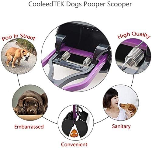 BohoBark Pet Dog Pet Pooper Scooper Dog Cat Waste Picker Jaw Poop Scoop Pick Up Clean Waste Cleaning Tools Pet Supplies 11 inch 3
