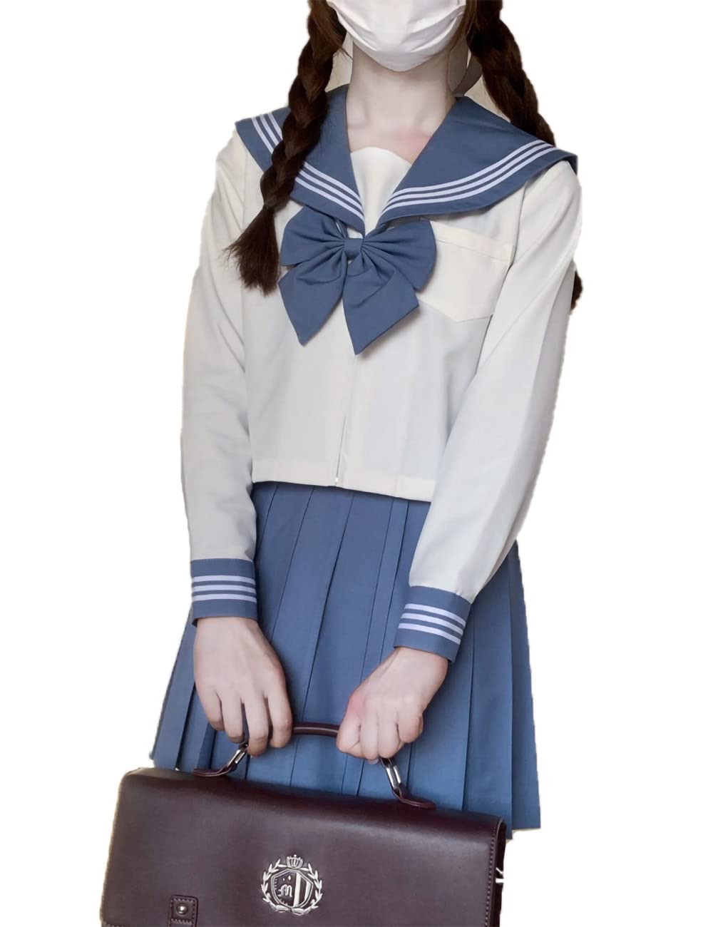 Amazon.co.jp: 【まるこの猫柳】セーラー服 長袖 半袖 茶色人気 学生服