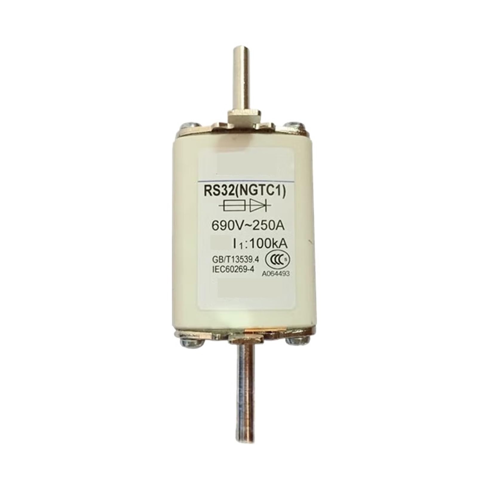 Fusible rápido RS32 NGTC1 de 690 V y 100 A para protección eléctrica