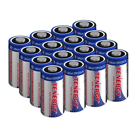 Tenergy 3V CR123A Lithium Battery, 16-Pack Cover