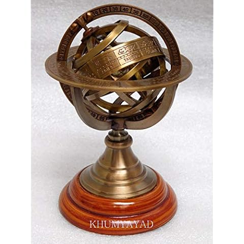 KHUMYAYAD - Globo decorativo de mesa con diseño de zodiaco antiguo Cover