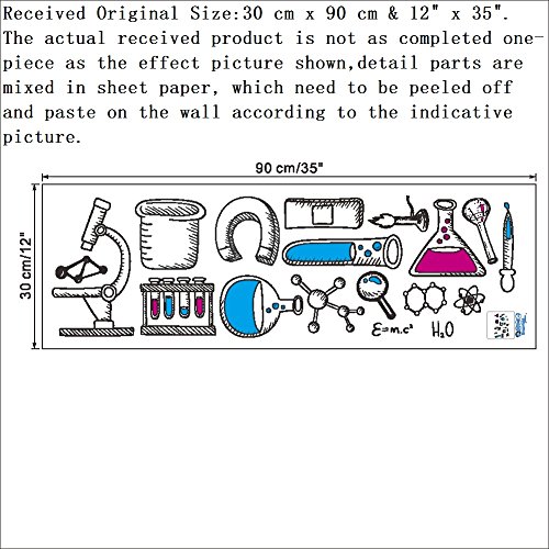Vinilo Decorativo Science Laboratory para Pared 30x90 cm miniatura 3