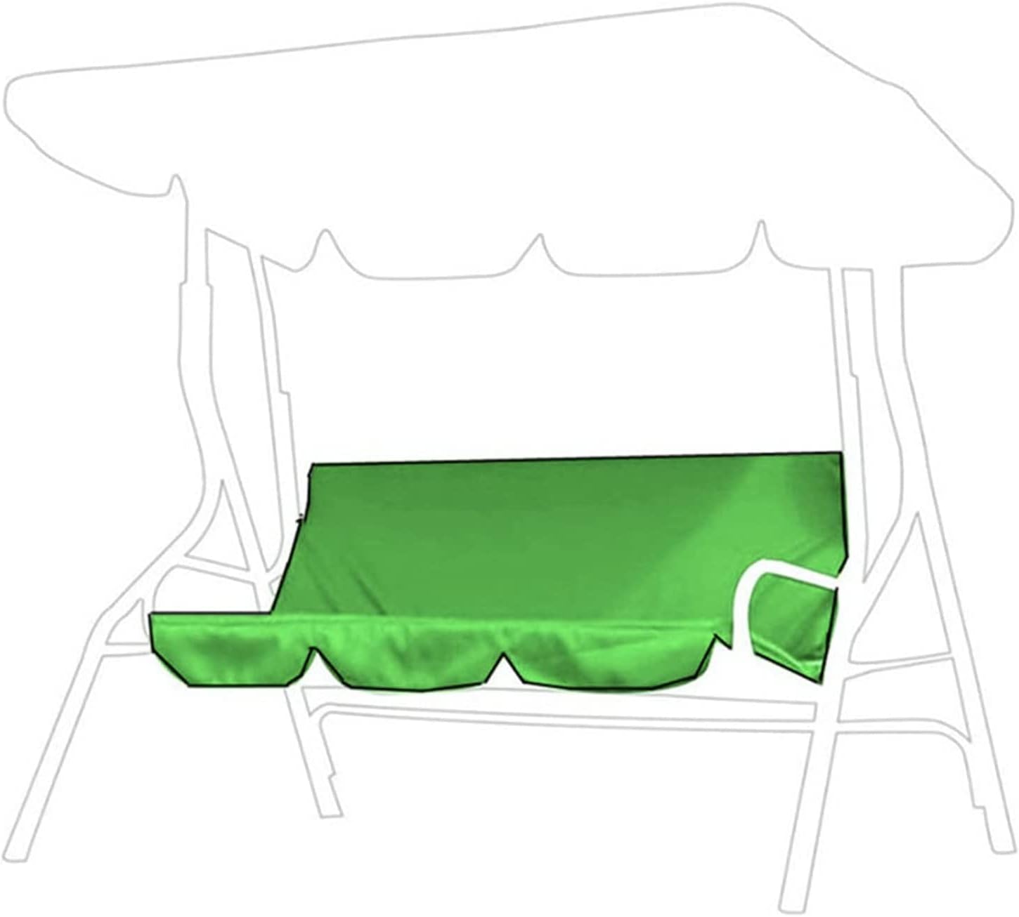 ZSPINJIA Patio Swing Cushion Cover, Swing Seat Cover