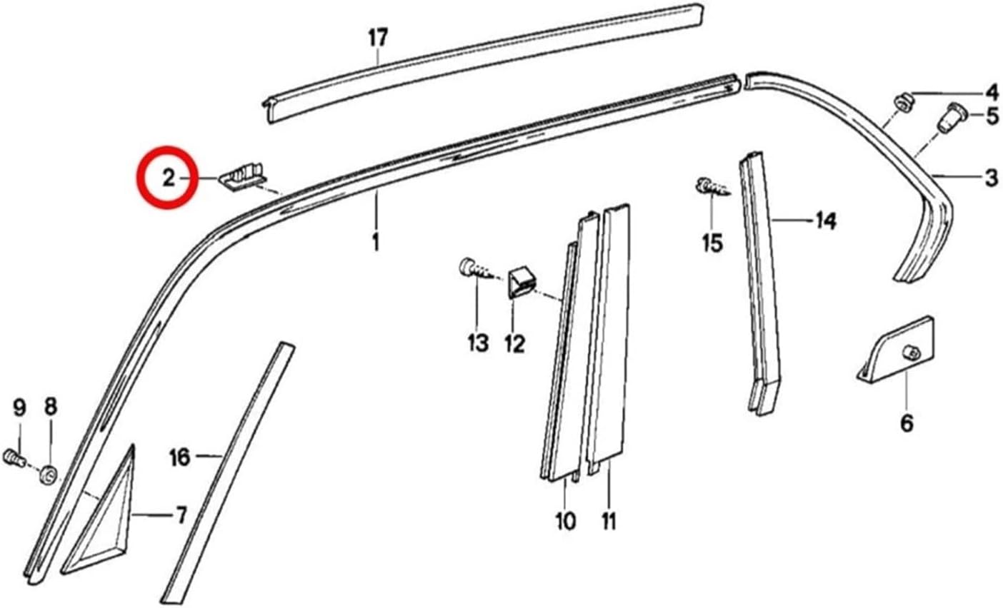 20PCS OE 51131924953 Body Trim Moulding Clamp Clip For E32 E34 E38