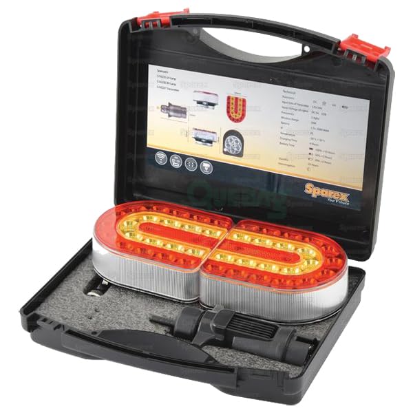 Connix LED Rückleuchten-Set, Kabellos, Magnetisch, für Anhänger & Landmaschinen, CAN-Bus kompatibel, 12V, 23W, IP65