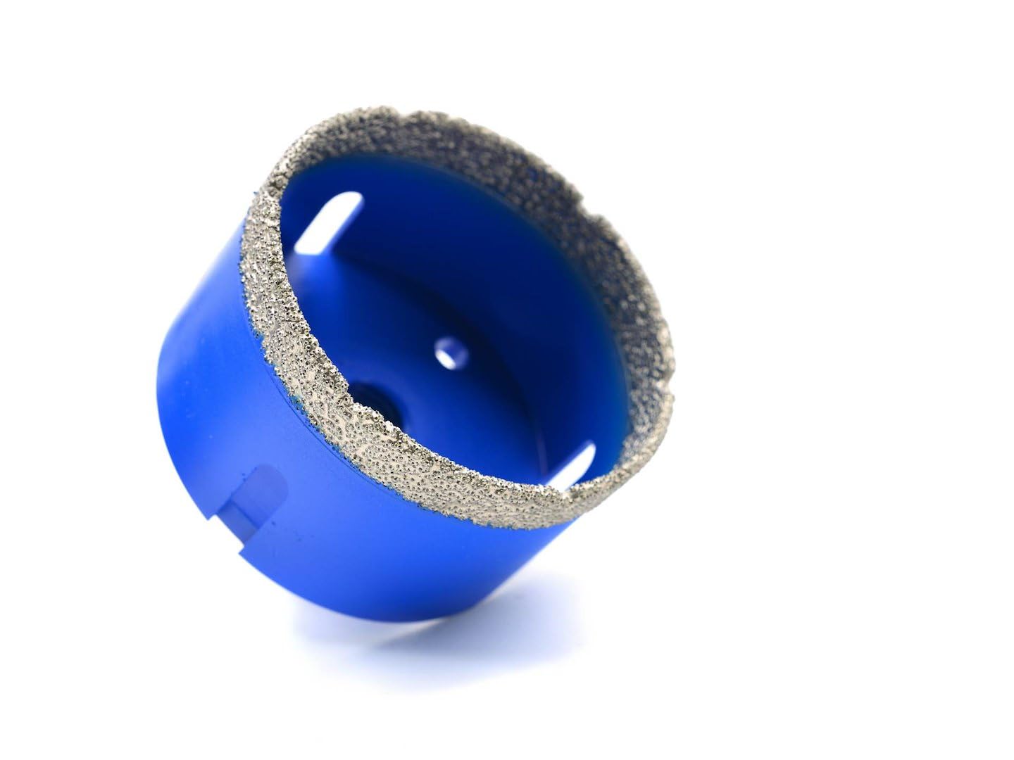 BSD Juego de Sierras de Corona Diamantadas 6-68 mm para Amoladoras Angulares - Ideal para Gres, Cerámica y Piedra Natural - Incluye Adaptador Hex/M14
