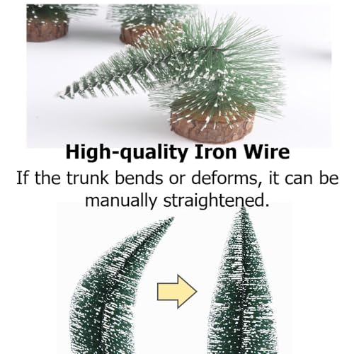 DEXYZZY 9 Stück Miniatur Weihnachtsbaum, Mini Weihnachts Baum, Grün Mini Weihnachts Baum Klein, Mini Tannenbaum Deko Klein Weihnachtsbaum, für Weihnachtsdeko, Tischdeko, DIY, Schaufenster, 10/15/20 cm