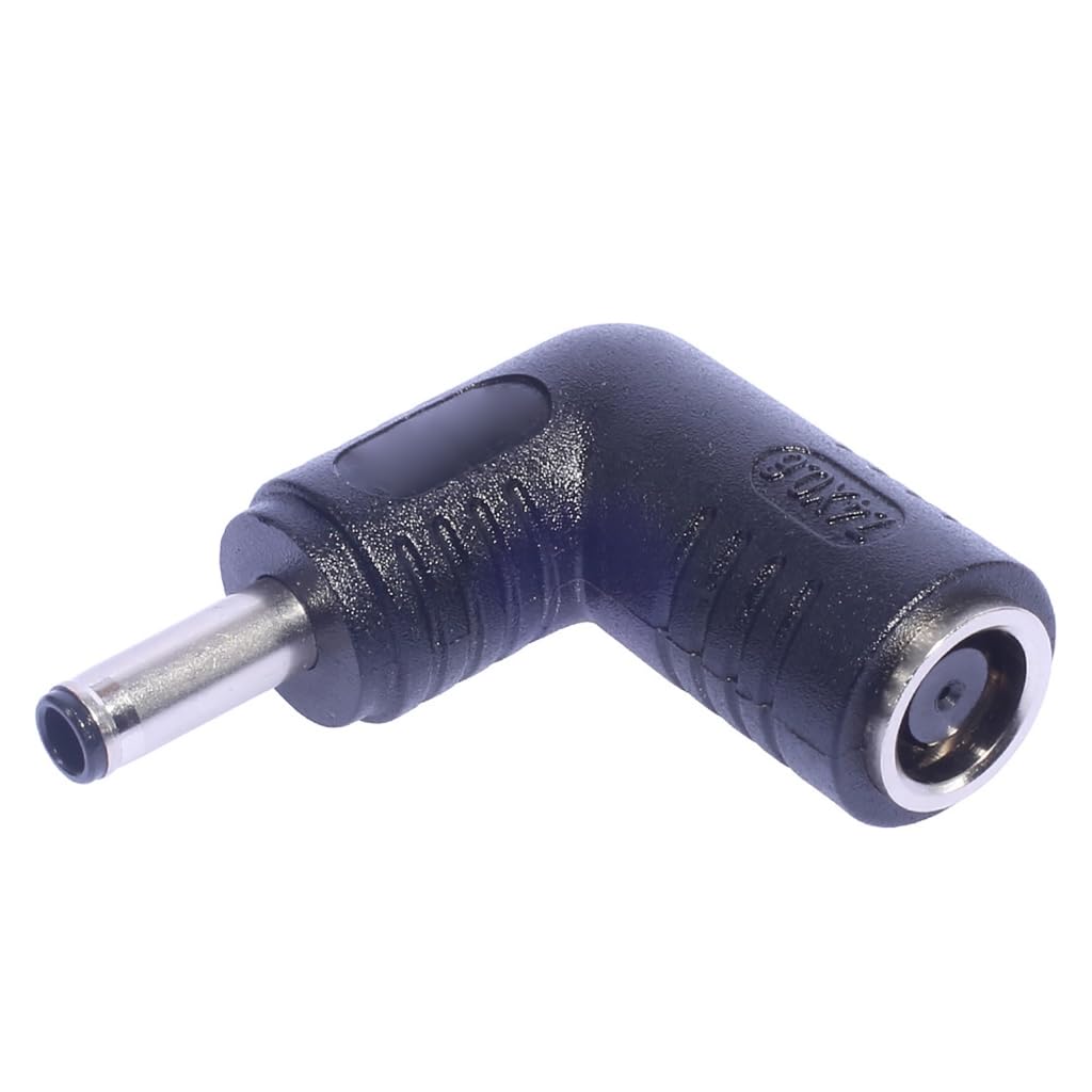 Elnwnnkc 90 Degree Laptop Power Adapter 7.4x5.0mm Female to 4.5x3.0mm/6.0x3.6mm/5.5x2.5mm/5.5x2.1mm Connector Power