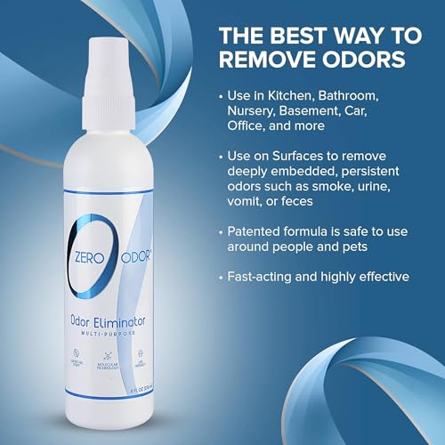 Image of Zero Odor Multi-Purpose Odor Eliminator, Car & Room Air Freshener, 8 oz