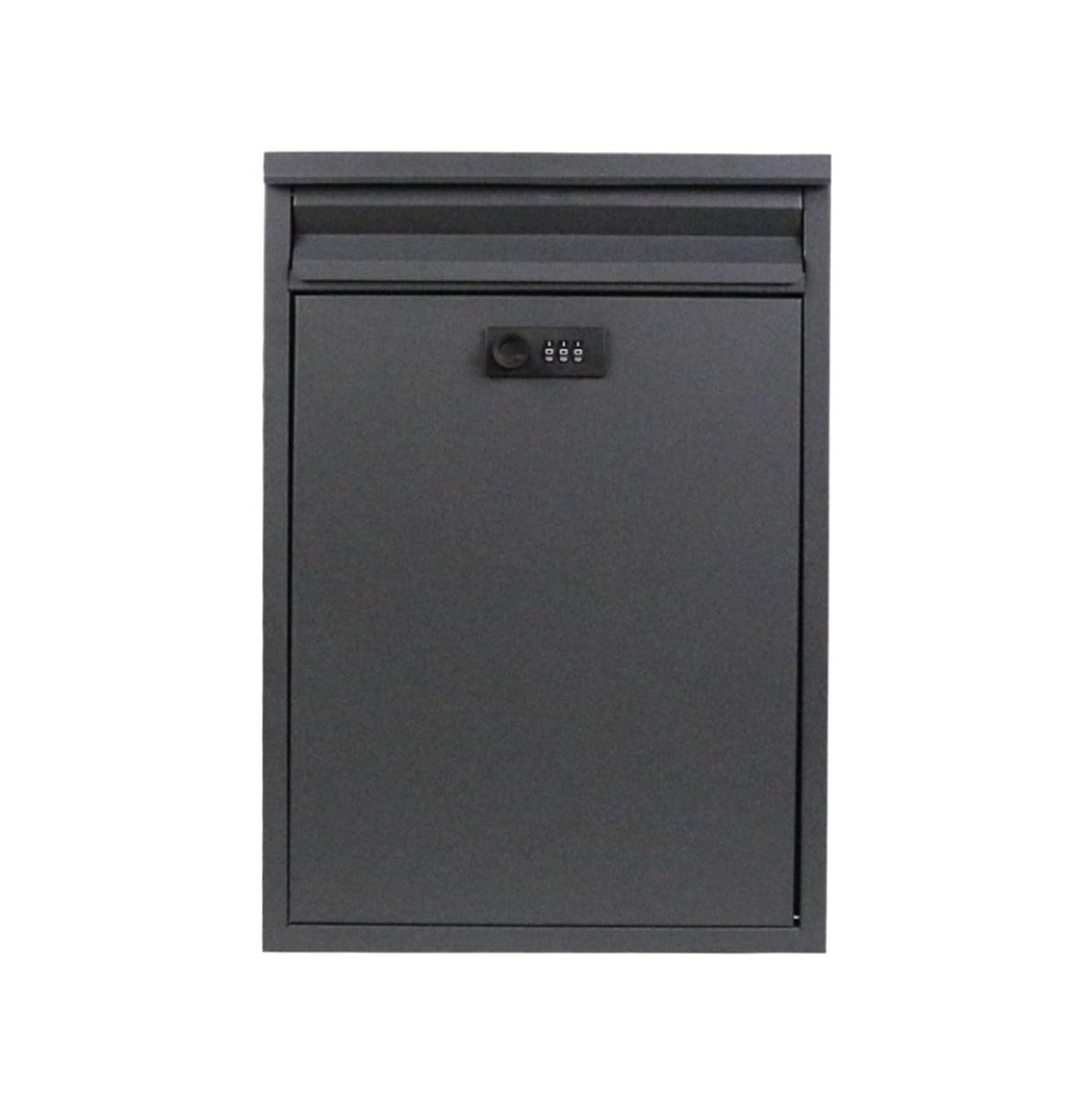 Vintage Letter Box Mailbox Rainproof Wall Mount Mailbox Mountable Large Hanging Mailboxes Water Proof Keyless Outdoor Lockable(Black)