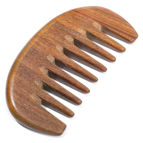 Wooden Wide Tooth Hair Comb for Scalp Massage
