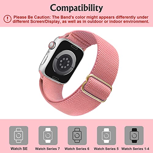 Image of Arae Stretchy WatchBand Compatible for Apple Watch Band 49 /45 /44 /42 /41 /40mm /38mm Comfortable Adjustable Sport Band for iWatch Series 10 9 8 7 6 5 4 SE 3 2 1 Women Men