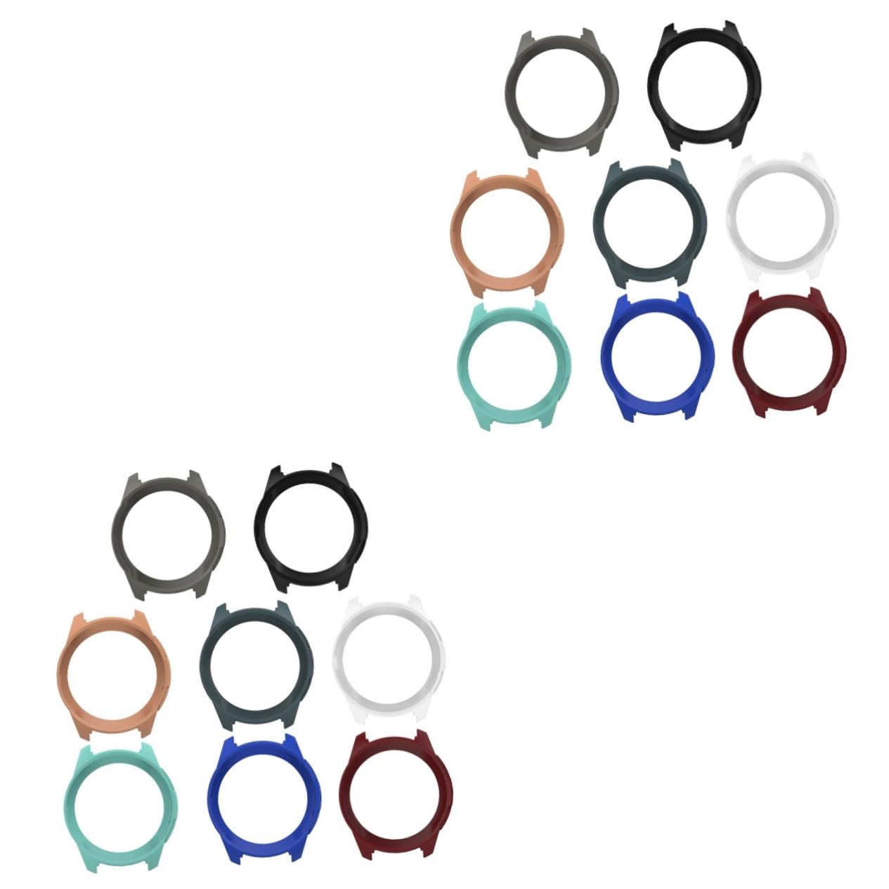 Housoutil 16 Piezas Cubierta Protectora del Marco Metal Color Funda Protectora Relojes Cubrir Cubierta Reloj para s3 Frontera la Caja del Reloj Inteligente Caso
