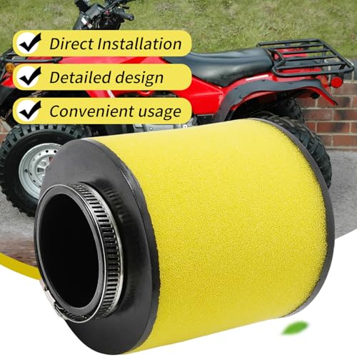 Image of 17254-HM8-000 Air Filter, Replacement for Honda ATV ES 2X4 TRX250 TRX250TE TRX250TM Recon 250 Sportrax TRX250EX TRX250X 1997-2017