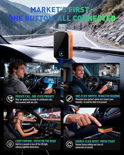 Image of Wireless CarPlay for iPhone, 2026 Upgraded 2-in-1 Android Auto CarPlay Wireless, Convert Wired to Wireless, Fast & Stable, Plug & Play, Compatible with Factory Wired CarPlay Car 2016+