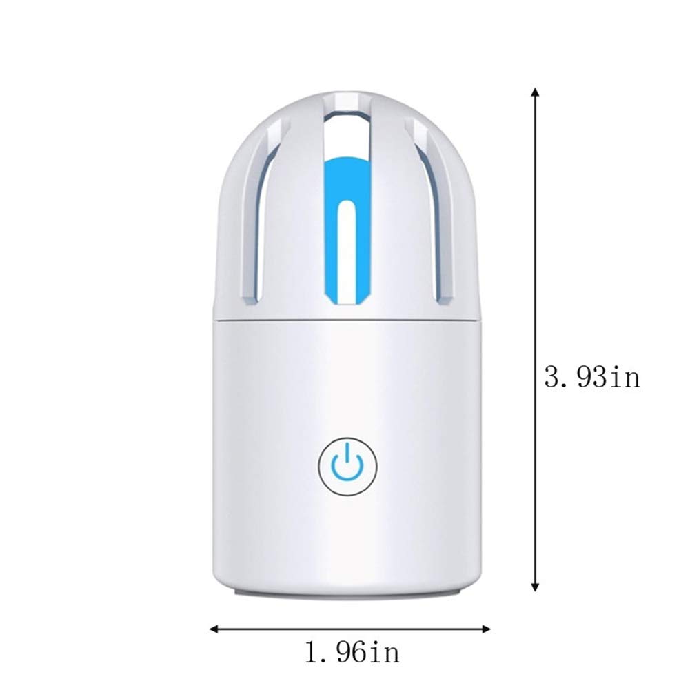 3W LED de la lámpara UV portátil, esterilizador ultravioleta del accesorio ligero, vehículo de la lámpara UVC para la cubierta exterior Viajes Hogar,Blanco