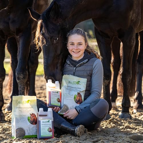 Stiefel Darmkräuter für Pferde, 100% naturbelassene Kräutermischung, kann zur Unterstützung des Magen-Darmtraktes beitragen, dauerhaft oder in gezielten Phasen, 1kg