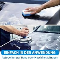 PRINOX Profi Autopolitur 500ml inkl. Polierschwamm für alle Lacke - Schwarz, Weiß, Buntlacke, Metalliclacke I Auto Politur mit Nanoversiegelung zum Kratzer entfernen - Made in DE (Packung mit 2) – Ansicht 5
