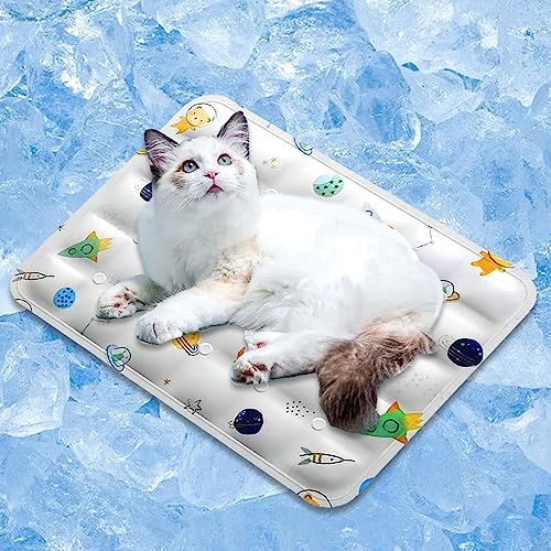 ペット ひんやりマット 犬 猫 【サイズ:M-L】 ペット用 クールジェルマット 犬 猫 夏用 ひえひえ爽快 冷却マット 冷感ジェルマット 可愛い ひんやりシート 多用途 クールジェルマット ペットマット ひんやりグッズ クールジェルマット 中型犬 小型犬