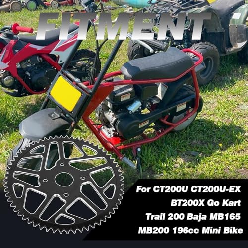 Image of 60T 420 Chain Sprocket 40 /41 /420 40MM Bore Rear Drive Wheel Sprocket CNC for CT200U CT200U-EX BT200X Baja Warrior Predator 212cc 196cc Go Kart Trail 200 MB165 MB200 Mini Bike Black