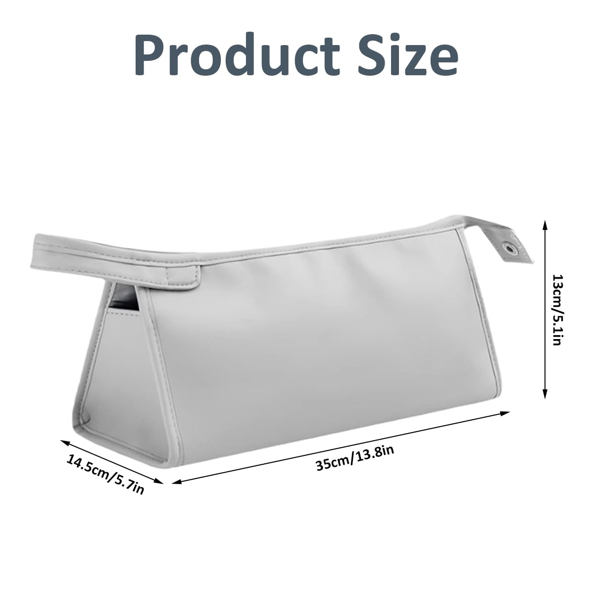Bolsa de Almacenamiento para Secador de Pelo, 35 x 14,5 x 13 cm Bolsa de Viaje Portátil para Secador de Pelo, Ligero e Impermeable, para Alisadores, Rizadores, Peines y Accesorios (Plata)